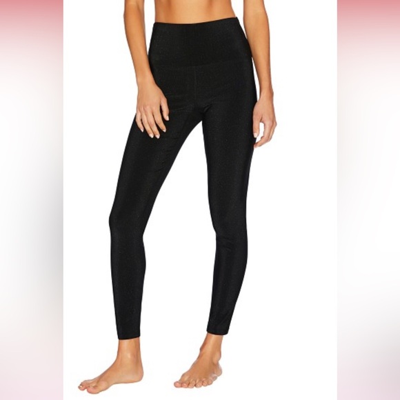 Beach Riot Shimmer Black Leggings - Picture 1 of 6
